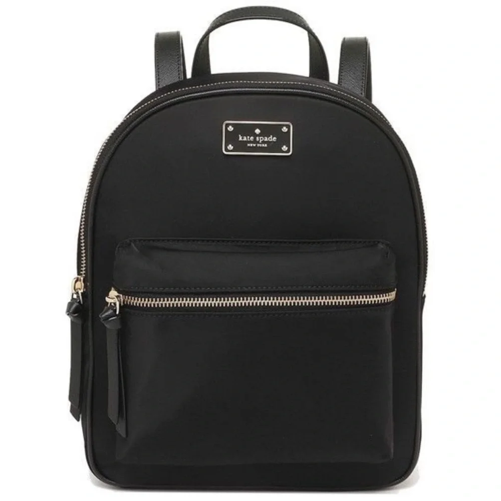 KATE SPADE Nylon Black Backpack w Dust Bag NWOT